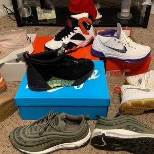 Jordan Nike and Kobe shoe lot